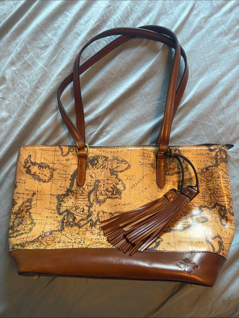 Patricia Nash European map print Tote.
